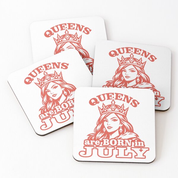 Item preview, Queens Are Born in July – Birthday Queen Crown Illustration designed and sold by TipTop GFX.