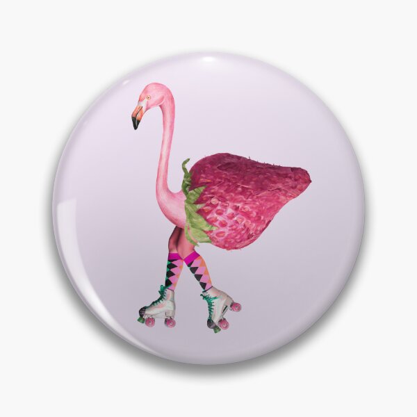 Item preview, Flamingo Inline Skating Skate Fun Design designed and sold by Retr0Tshirts.
