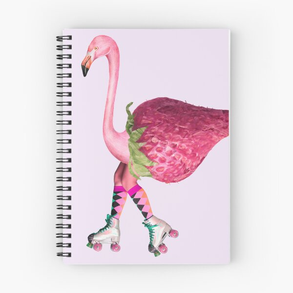 Item preview, Flamingo Inline Skating Skate Fun Design designed and sold by Retr0Tshirts.