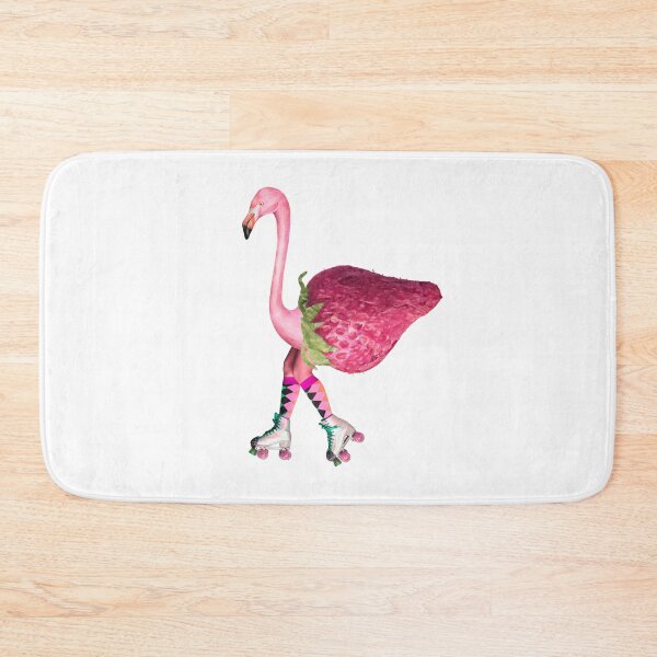 Item preview, Flamingo Inline Skating Skate Fun Design designed and sold by Retr0Tshirts.