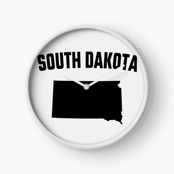 Item preview, South Dakota State Silhouette - Classic Black and White Map designed and sold by mashmosh.