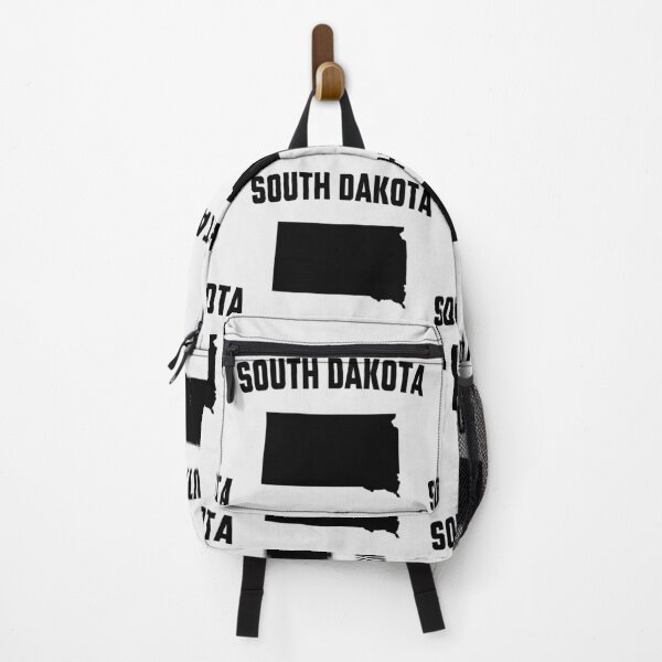Item preview, South Dakota State Silhouette - Classic Black and White Map designed and sold by mashmosh.