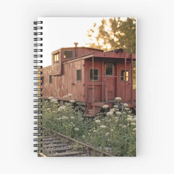 Item preview, Old Abandoned Red Caboose In Wildflower Field designed and sold by Maria Dryfhout.