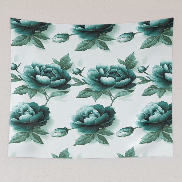 Item preview, Transformative Teal Botanical Bliss designed and sold by Ewa Miller.