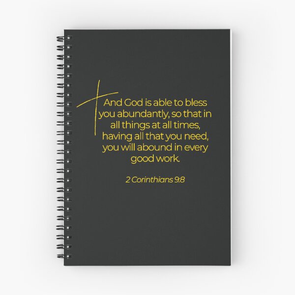 Item preview, Bible Verse 2 Corinthians 9:8 designed and sold by TonsPOD.