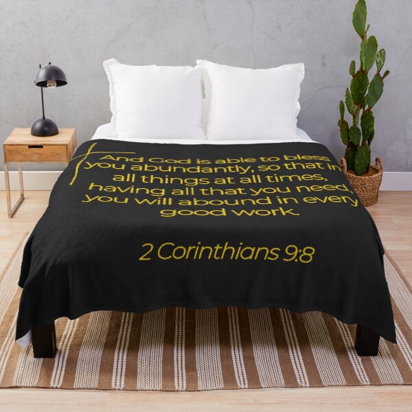 Item preview, Bible Verse 2 Corinthians 9:8 designed and sold by TonsPOD.