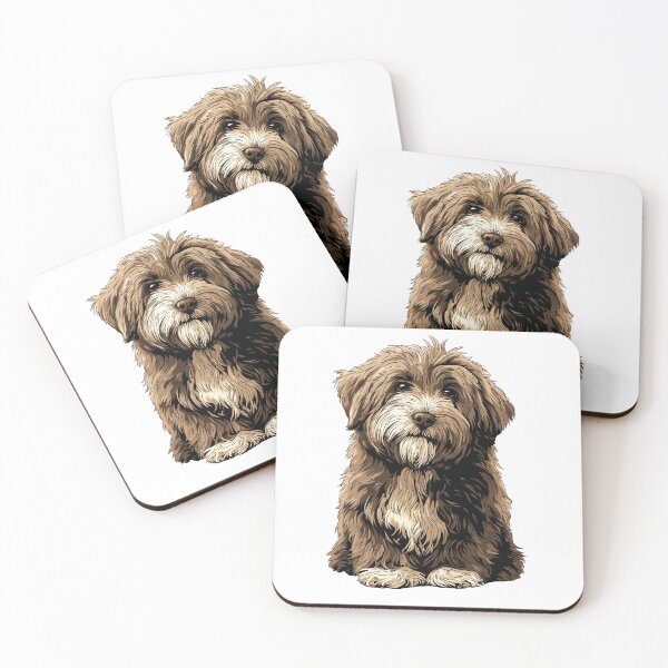Item preview, Chocolate Havanese Dog Illustration designed and sold by whyitsme.