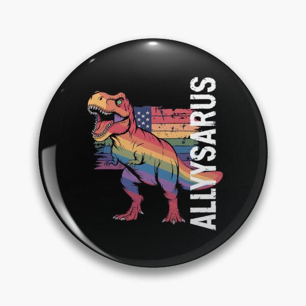 Item preview, Ally Saurus Dinosaur USA Flag LGBT Gay Pride LGBTQ Rainbow  designed and sold by MarryIsMonth.