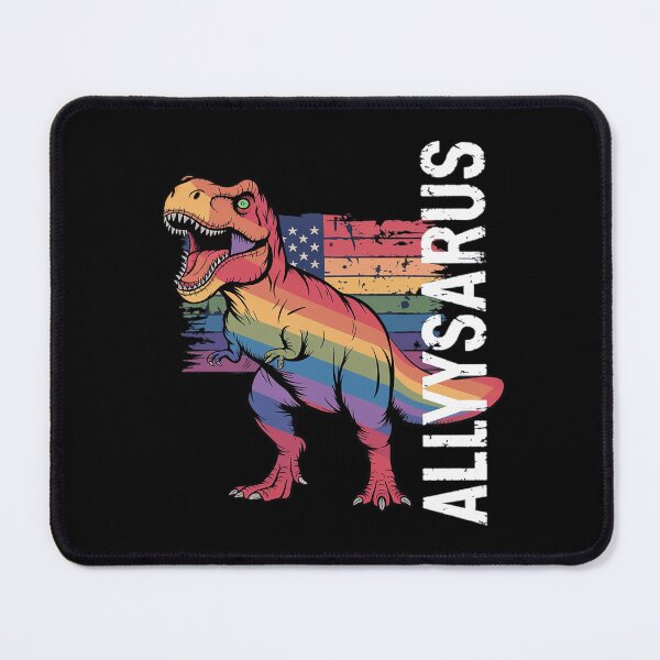 Item preview, Ally Saurus Dinosaur USA Flag LGBT Gay Pride LGBTQ Rainbow designed and sold by MarryIsMonth.