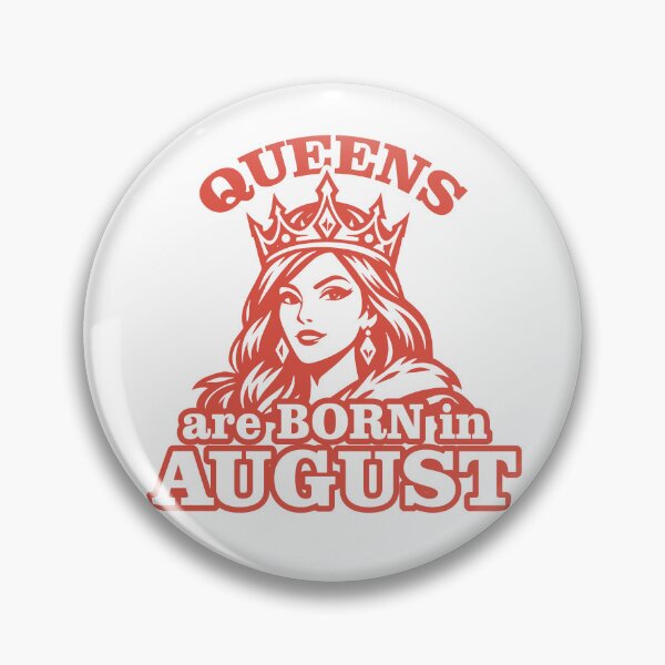 Item preview, Queens Are Born in August – Birthday Queen Crown Illustration designed and sold by TipTop GFX.