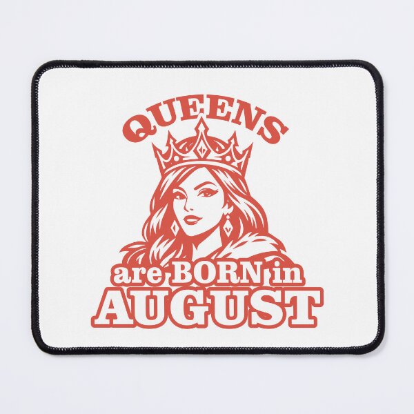 Item preview, Queens Are Born in August – Birthday Queen Crown Illustration designed and sold by TipTop GFX.