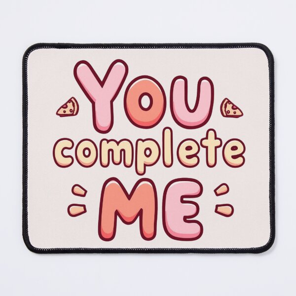 Item preview, Funny Valentine’s Day T-Shirt – “You Complete Me” Pizza designed and sold by AgataUrbanska.