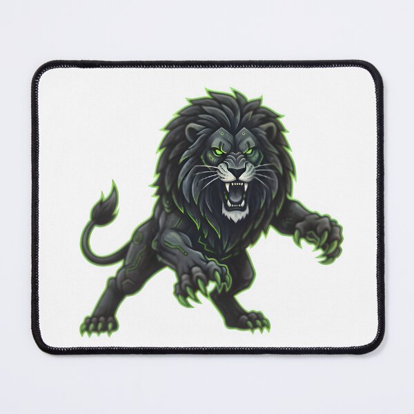 Item preview, Predator: Cyber Lion with Neon Green Accents designed and sold by Stavman Creative Designs.