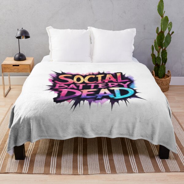 Item preview, Social Battery Dead | Sarcastic Humor Design by Too Real Co designed and sold by TooRealCo.