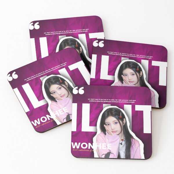 Item preview, K-Pop Idol Wonhee ILLIT Fan Art Poster with Pink Aesthetic. designed and sold by HilmanEzzad.