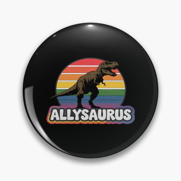 Item preview, Allysaurus - LGBT Supporter Dinosaur Gay Pride Flag  designed and sold by MarryIsMonth.
