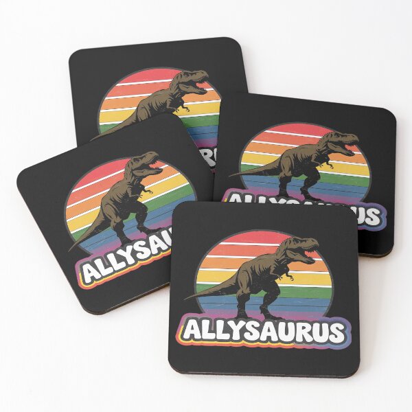 Item preview, Allysaurus - LGBT Supporter Dinosaur Gay Pride Flag  designed and sold by MarryIsMonth.