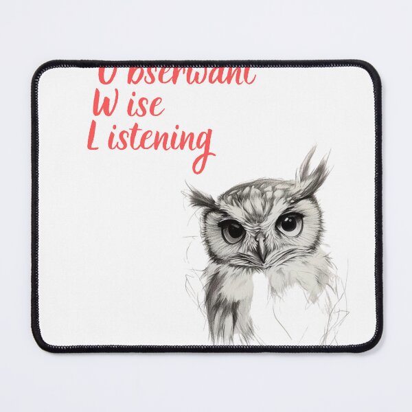 Item preview, Wise Owl Observant Listening Nature Animal Cartoon Tee designed and sold by UrbanPunch.