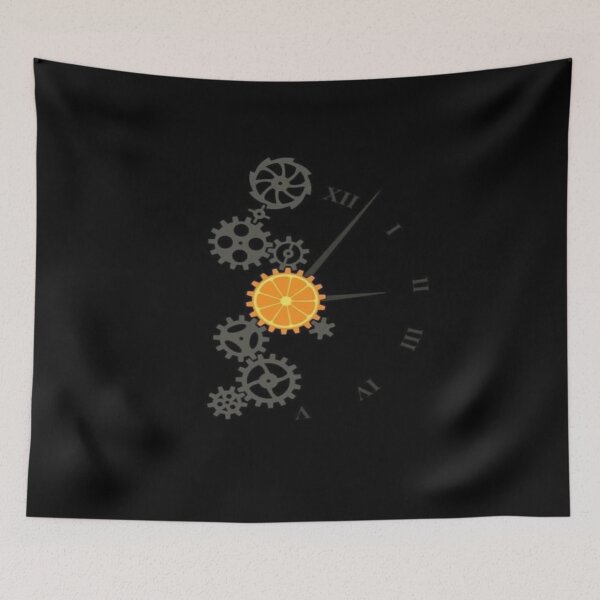 Item preview, Drawing of ticking machine clock design  designed and sold by NivyasArtistry.