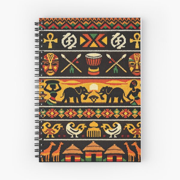 Item preview, African Safari Knitting Pattern Elephants and Giraffes Design designed and sold by Mauswohn.