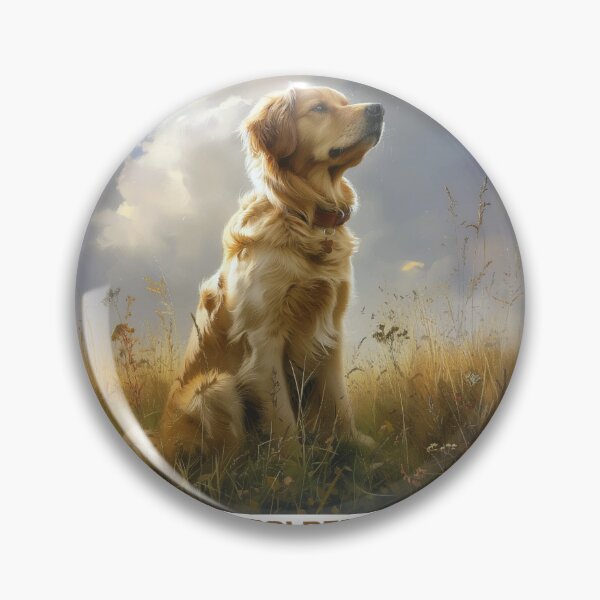 Item preview, Trail Dog Golden Retriever – Adventure Hiking Dog Lover Design designed and sold by PixelWaveBD.