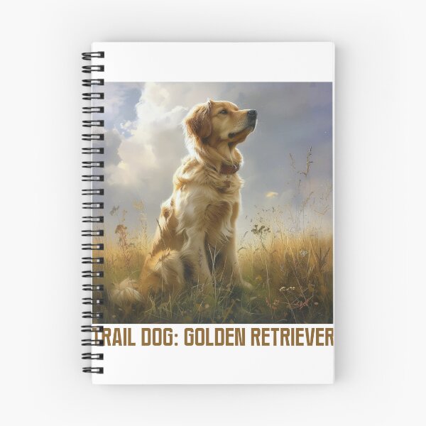 Item preview, Trail Dog Golden Retriever – Adventure Hiking Dog Lover Design designed and sold by PixelWaveBD.