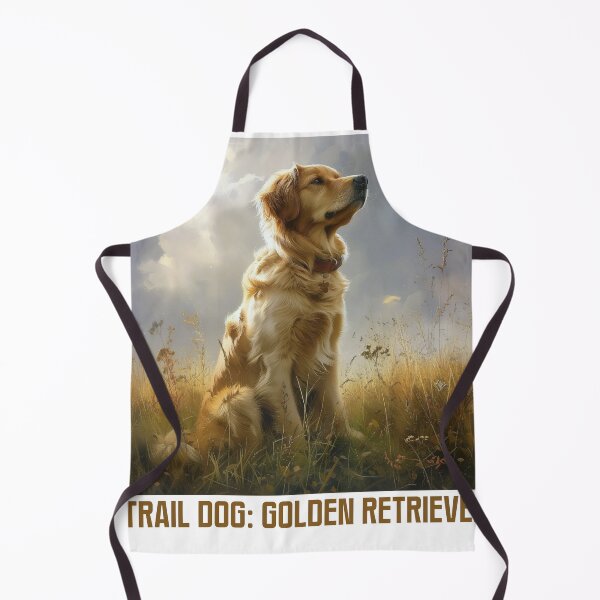 Item preview, Trail Dog Golden Retriever – Adventure Hiking Dog Lover Design designed and sold by PixelWaveBD.
