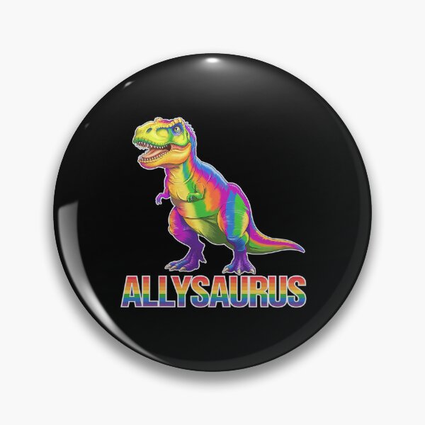 Item preview, Allysaurus Dinosaur Dino Ally Equality LGBT Flag Humor 1  designed and sold by MarryIsMonth.