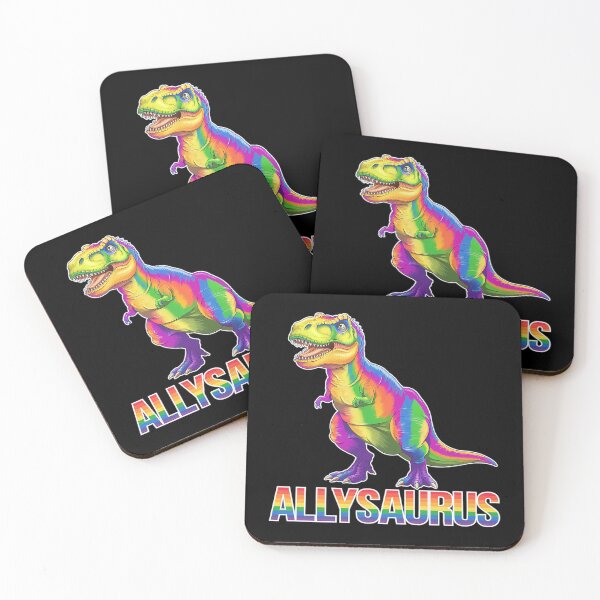 Item preview, Allysaurus Dinosaur Dino Ally Equality LGBT Flag Humor 1  designed and sold by MarryIsMonth.