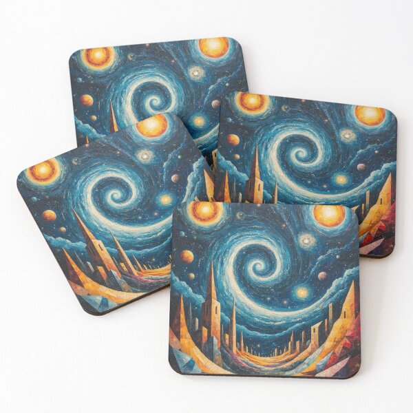 Item preview, Starlit Spiral Metropolis designed and sold by Nox Studios.