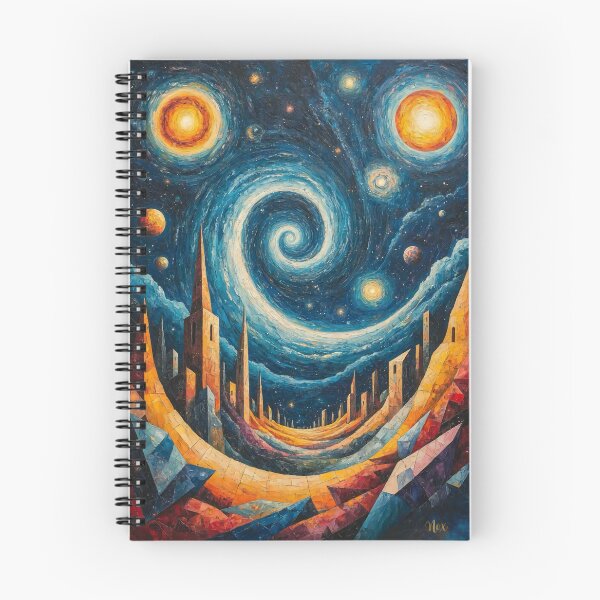 Item preview, Starlit Spiral Metropolis designed and sold by Nox Studios.