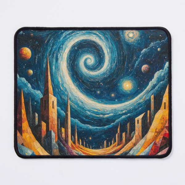 Item preview, Starlit Spiral Metropolis designed and sold by Nox Studios.