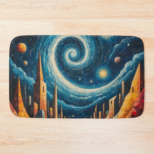 Item preview, Starlit Spiral Metropolis designed and sold by Nox Studios.