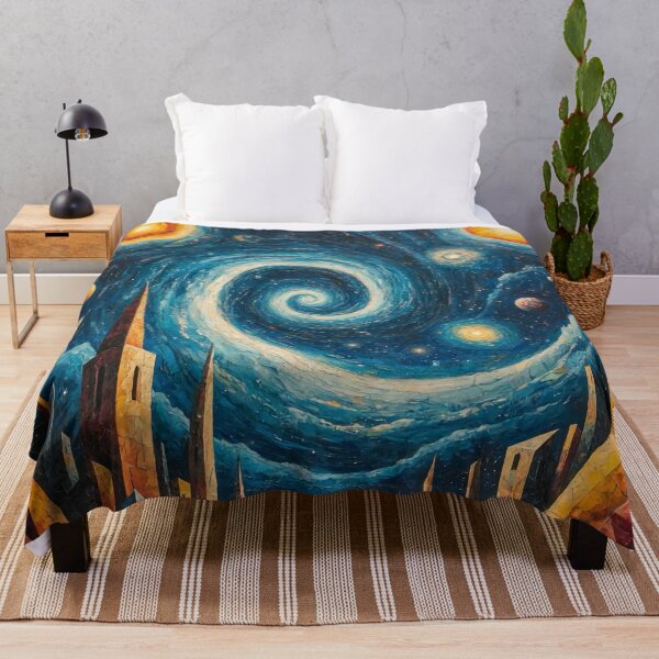 Item preview, Starlit Spiral Metropolis designed and sold by Nox Studios.