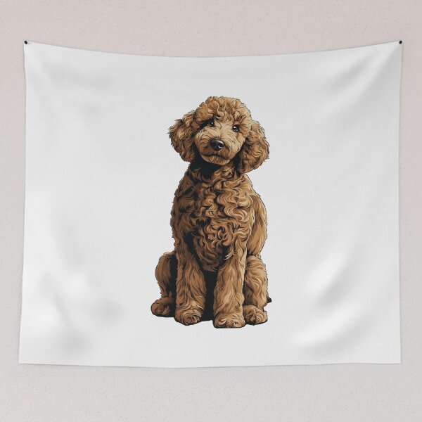 Item preview, Ilustración de perro caniche rojo designed and sold by whyitsme.