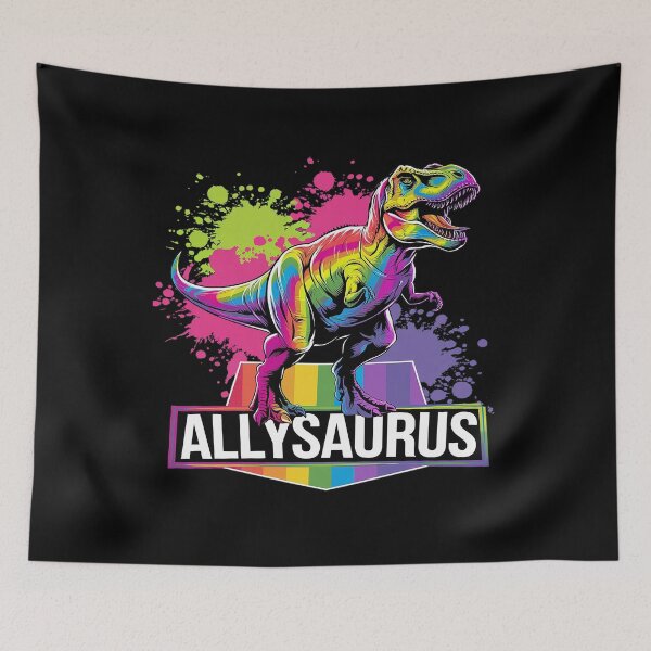 Item preview, Allysaurus Dinosaur Dino Rainbow Equality LGBT Novelty  designed and sold by CombatTask.