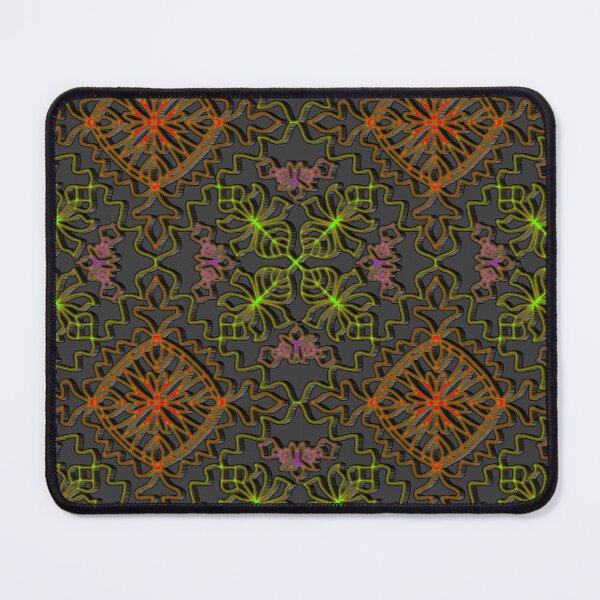 Item preview, Neon Floral Diamond Grid Design designed and sold by nighttime1990.