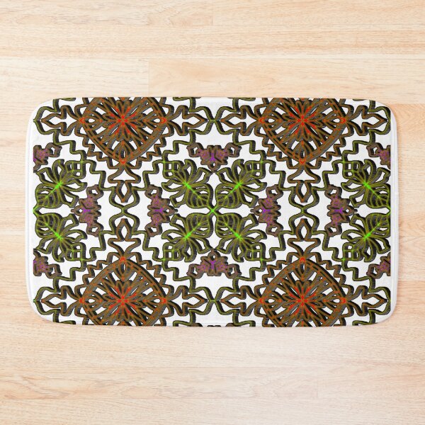 Item preview, Neon Floral Diamond Grid Design designed and sold by nighttime1990.