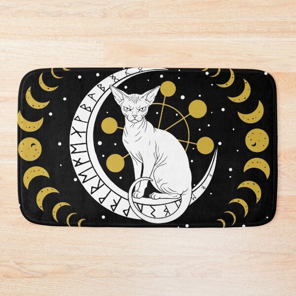 Item preview, Celestial Witchy Cats - Minimalist Moon Magic Mystical Art designed and sold by kaszczyszko.