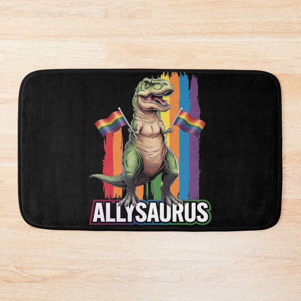Item preview, Allysaurus Dinosaur In Rainbow Flag For Ally LGBT Pride  designed and sold by MarryIsMonth.