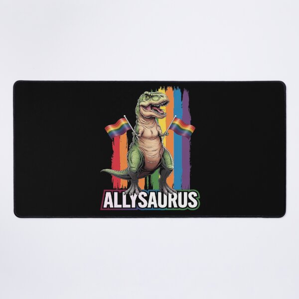 Item preview, Allysaurus Dinosaur In Rainbow Flag For Ally LGBT Pride designed and sold by MarryIsMonth.