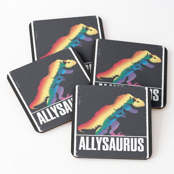 Item preview, Allysaurus Dinosaur In Rainbow Flag For Ally LGBT Pride 1 designed and sold by CombatTask.