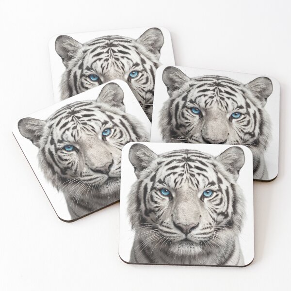 Item preview, Adult White Tiger Wild Stare designed and sold by RamboDesign.