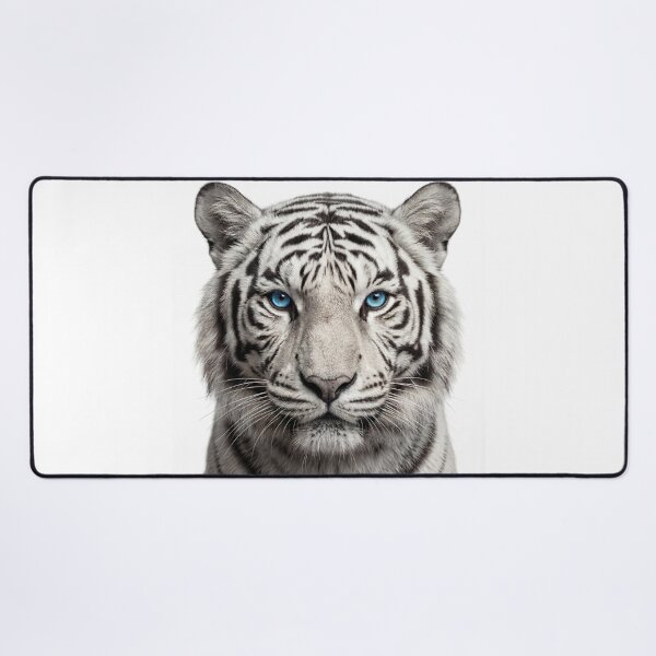 Artikelvorschau, Weißer Tiger Intensiver Wilder Blick entworfen und verkauft von RamboDesign.