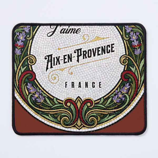 Item preview, J’aime Aix-en-Provence – Provençal Mosaic City Art designed and sold by FrancophileFun.