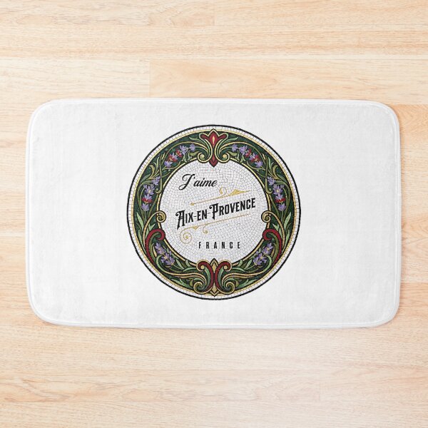 Item preview, J’aime Aix-en-Provence – Provençal Mosaic City Art designed and sold by FrancophileFun.