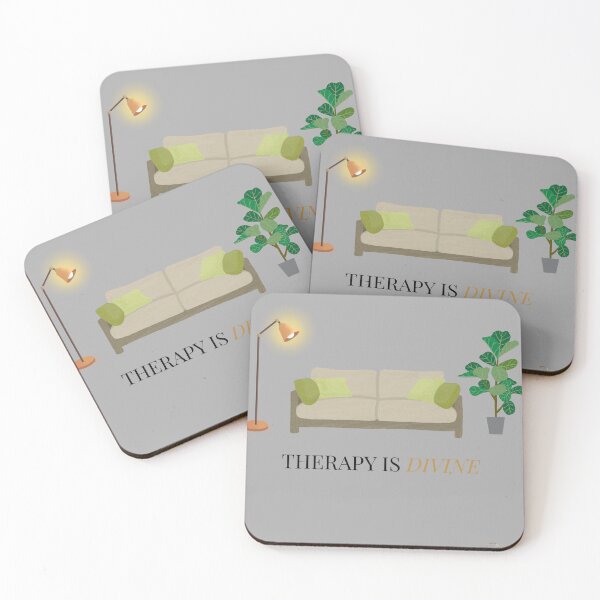 Item preview, Therapy Is Divine – Faith-Inspired Wall Art for Emotional Healing designed and sold by QuietRootStudio.
