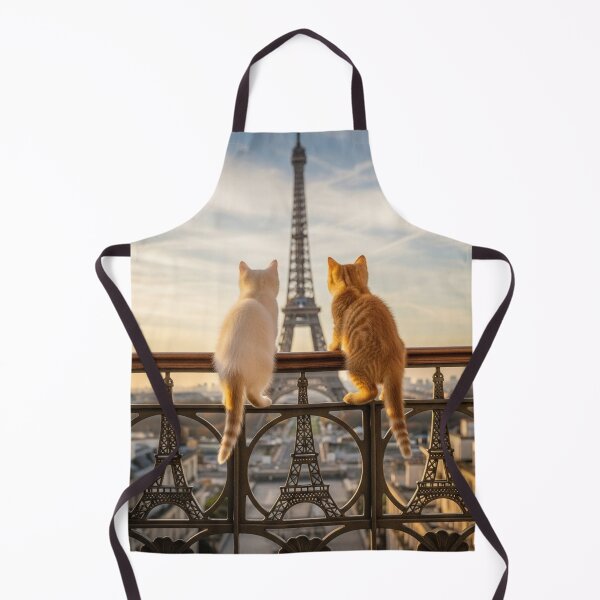 Item preview, 2 kittens looking at the Eiffel Tower during the day designed and sold by Losancestros.