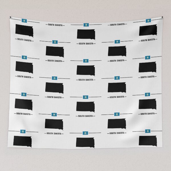 Item preview, South Dakota State Map Silhouette - Classic Pride Design designed and sold by mashmosh.