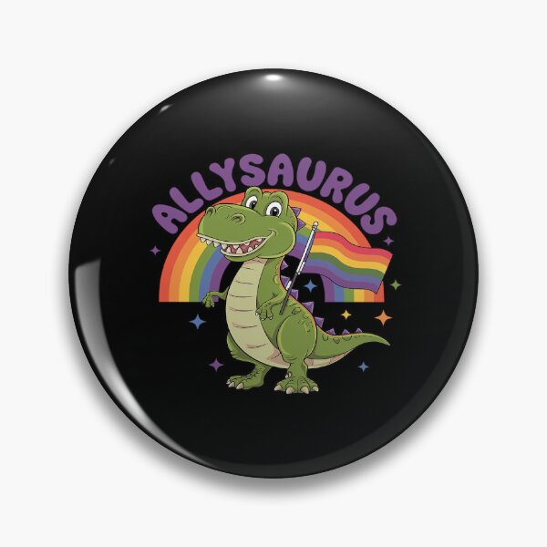 Item preview, Allysaurus LGBT Dinosaur Rainbow Flag Ally LGBT Pride  designed and sold by MarryIsMonth.